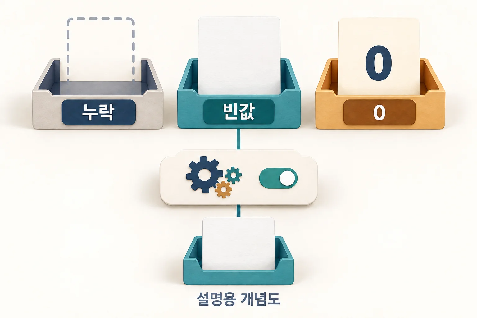 누락·빈값·0을 분리하고 빈값 보존만 별도로 처리하는 그림